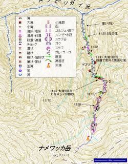 ナメワッカ岳北東面直登沢[image/jpeg:208kB]