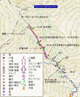 札内川十一ノ沢遡行図[image/jpeg:150kB]