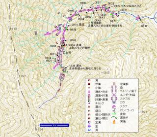 一八二三峰北面直登沢遡行図[image/jpeg:282kB]
