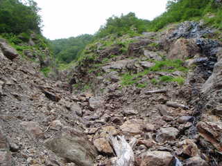 コイカクシュサツナイ岳南東面直登沢直登沢出合[image/jpeg:315kB]