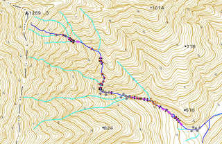 ピロロ岳南東面直登沢遡行図[image/jpeg:263kB]